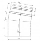 Peisrør Ø150x10° Senotherm 2mm thumbnail
