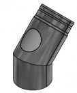 Peisrør Ø150x45° m/Luke Senotherm 2mm thumbnail
