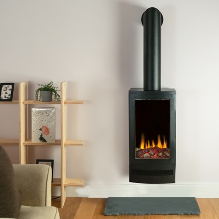 BRITISH FIRES  Bramshaw Elektrisk Peisovn, m/sideglass